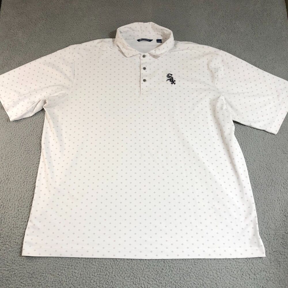 Chicago White Sox Shirt Mens 3XT White MLB Baseball Polo Sportswear Logo